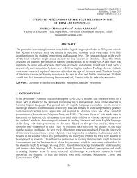 Moral values exercise traditional values vs modern ideas. Pdf Students Perceptions Of The Text Selection In The Literature Component