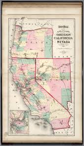 California and nevada highway map with rest areas. Railroad And County Map Of Oregon California And Nevada David Rumsey Historical Map Collection
