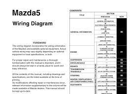 2009 mazda 5 wiring diagram. Mazda 5 Wiring Diagram Pdf Download