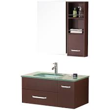 Bathroom vanity 35 inches wide. Design Element Christine 35 Inch W X 20 Inch D Vanity In Toffee With Glass Vanity Top And The Home Depot Canada