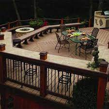 It makes so beautiful color combination inspired from this image. Installing A Rail Bar Top An Easy And Inexpensive Way To Add Deck Seating