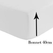 Bien connaître le drap housse 180x200 en satin de coton avec un bonnet de 30 cm. Drap Housse 180x200 Bonnet 40 Off 66