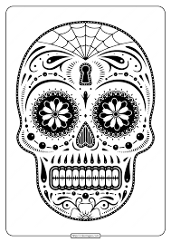 Make your own colored sugars and save yourself a lot of money over the holiday season. Printables Sugar Skull Coloring Pages