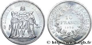 Achetez ou vendez pièce 5 francs 10 francs turin argent au meilleur cours. 10 Francs Hercule 1970 F 364 9 V40 2103 Modernes