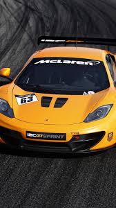 Mclaren Mp4 12c Gt Yellow Supercar Front View 750x1334 Iphone 8 7 6 6s Wallpaper Background Picture Image