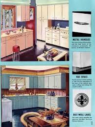 Metal kitchen cabinets 1940s update. Classic Midcentury Wood Kitchen Cabinets From 1948 20 Pages Of Nu Style By Bilt Well Retro Renovation