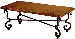 To make your living room even more beautiful and functional, explore our selection of complementary living room tables, including both end tables and. Tuscany Iron Base Coffee Table With Copper Top