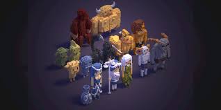A simple asset pack of characters to create a simple cube style game. Moenen Voxel Collection Character Buy Game Assets Free Premium
