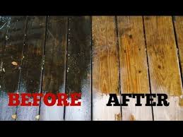 Put on protective gear, such as eye goggles and rubber gloves, before attempting to clean treated wood with an. How To Clean A Wood Deck The Easy Way Youtube