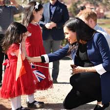 The fact that harry was asking people with two children what the family dynamic is like has left some royal fans wondering if this means there will be a second. Pictures Of Pregnant Meghan Markle And Prince Harry Greeting Children In Morocco And More Photos Of Couple S Trip