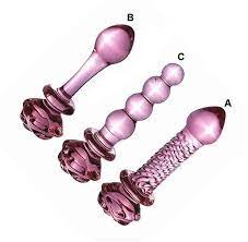 Pink Flower Glass Anal Butt Plug Dildo Pyrex Rose Sex Toys for Women  Couples USA | eBay