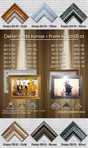 1 buah frame foto ; Cetak Canvas Dan Frame Gallery 88