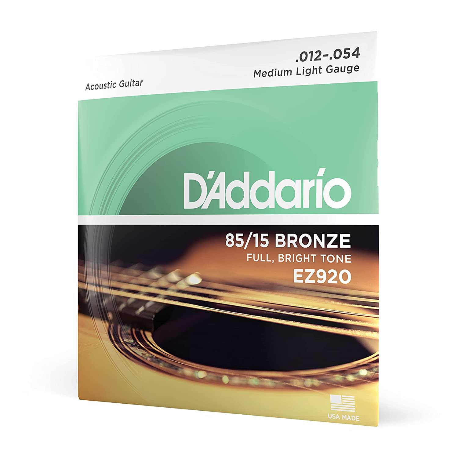 D'Addario EZ920 85/15 Bronze Medium Light Acoustic Guitar product image