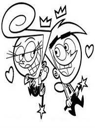 Fairly Odd Parents Cosmo And Wanda Fall In Love Coloring Pages For Kids E5z Printable Fairly Odd Parent Love Coloring Pages Coloring Pages Disney Canvas Art