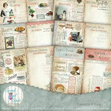Digital Recipe Journal 5 5 X 8 5 Inch Journal Kit Cookery Etsy Cookery Books Recipe Book Vintage Recipes