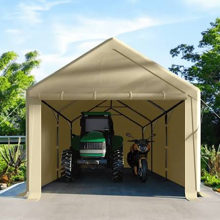AutoShelter™ mobilgarázs – utána