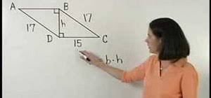 Welcome to area of parallelograms with mr. How To Find The Area Of A Parallelogram Using Geometry Math Wonderhowto