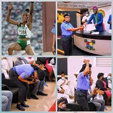 Ajunwa returned from a doping ban to compete at the games as a sprinter. Seno3enkwc5lfm