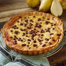 Tarte Poires Pepites De Chocolat Tarte Aux Poires Recette Tarte Poire Recette Dessert