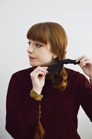 Pigtails and ponytails / braids. Beauty 1940s Pigtail Loop Braids Okay Andie
