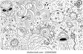 9 best line images on pinterest. Doodle Space Element Coloring Page Book Stock Vector Royalty Free 1330403600