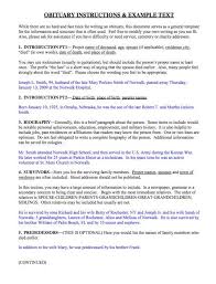 Download Obituary Instructions And Example Text Obituaries Ideas Obituaries Template Funeral Planning