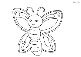 A butterfly's silhouette outlined with a flower pattern. Butterflies Coloring Pages Free Printable Butterfly Coloring Sheets