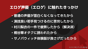 ブログ版】現代エロゲ声優の魅力  エロゲの魅力（Powered by オタク早口プレゼン選手権） - 声オタおにじくんの声学審問H！