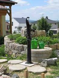 Zisterne Anschluss Einer Schwengelpumpe Gartenbau Selber Gemacht Brunnen Garten Wasserspiel Garten Zisterne