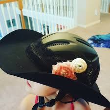 Another Great Idea A Hellhat Combining A Cowboy Hat With A Helmet And It Looks Good The Best Part You Can Make One Yo Bike Helmet Diy Helmet Cowboy Hats