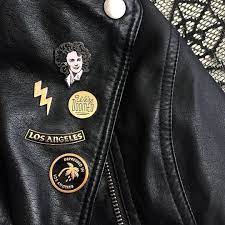 Love Seeing Our Black Dahlia Pin In Nkmthos Collection Mementomorigoods Com Link In Profile Fashion Jackets Black Dahlia