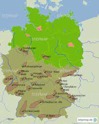 Deutschland von nord nach süd. Stepmap Gebirge Ohne Relif Landkarte Fur Deutschland
