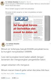 Esok lusa saya still lagi diet. Doktor Kata Boleh Kena Sawan Lelaki Dikecam Minum 7 Liter Air Sehari Untuk Kurus Dedah Dirinya Sihat Boleh Derma Darah Ikutlah Badan Masing Masing Viral Mstar