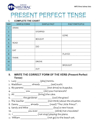 If satz present perfect, hauptsatz futur 1, imperativ oder modal auxiliary beispiel: Present Perfect Online Exercise For Quinto Primaria