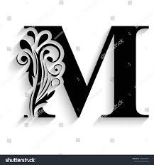 M&m bbq embodies everything that barbecue stands for: Letter M Black Flower Alphabet Beautiful Stock Vector Royalty Free 1576645861 Shutterstock