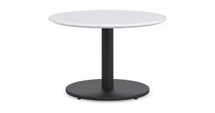 Clear acrylic plastic table, bedside table, coffee table, end table, side table. Halo Krost Business Furniture