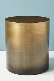 Almandine Ombre Drum Side Table In 2020 Drum Side Table Side Table Brass Drum Coffee Table