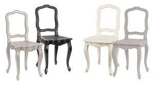 Belle série de huit chaises, assise et dossier cannés, patinées ton vert de gris napoléon iii, de style louis xv, pieds cambrés, ornementation de deux volutes, très belle usure du temps. Chaise Cannee Romantique En Bois Patine Gris Merveille H93cm Amadeus Chaises Pier Import
