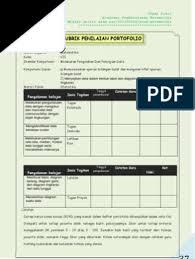 Yaitu dengan judul penerapan media pembelajaran educandy untuk meningkatkan hasil belajar siswa kelas vi di sd al islah. Rubrik Portofolio Pdf