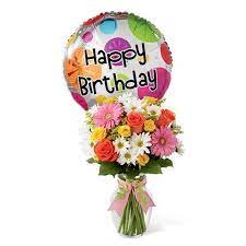 > birthday flowers and gifts. High Spirits Birthday Flowers And Balloon At Send Flowers