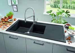 Kuchenarmatur lenz nexo schwarz mit herausziehbarer brause. Grohe Get Kuchenarmatur Einhand Spultischbatterie Mit Herausziehbarer Brause Magnet Fur Einfache Ruckfuhrung Chr Kuchenarmatur Wasserhahn Kuche Brause