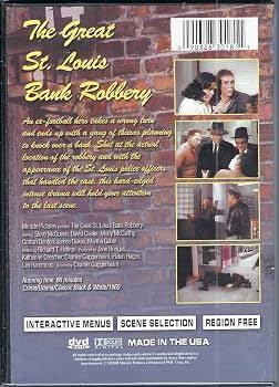 Amazon.com: The Great St. Louis Bank Robbery : Steve McQueen, David Clarke,  Molly McCarthy, Charles Guggenheim: Movies & TV