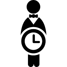 Worker On Time For Job Symbol Free Vector Icons Designed By Freepik Icon Free Icons Vector Icon Design