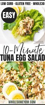 An Easy Tuna Egg Salad Recipe See How To Make Tuna Salad With Eggs In Just 10 Minutes Plus Tuna And Egg Salad S Tuna Egg Salad Tuna And Egg Egg