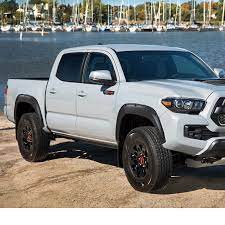 Flares are made of durable abs plastic material designed for maximum durability. Car Truck Fender Flares Textured Black For 16 19 Toyota Tacoma Pocket Rivet Fender Flares Bolt On Cloud 11 Com
