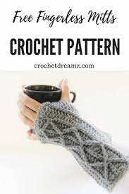 Fsc 22 (or ch 23, sc in second chain from hook and in all chs across), sl st to join, ch 1 (22) r2: Figerless Gloves Crochet Pattern With Faux Cables Crochet Dreamz