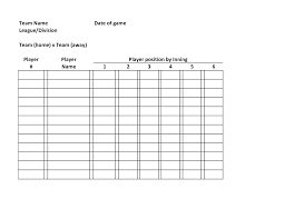 012 Football Depth Chart Template Ideas Free Baseball Stat