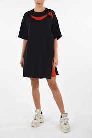 How to make fringe on the side. Maison Margiela Mm1 Split Side Hem Knit Above Knee Tunic Dress Damen Glamood Outlet