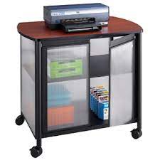 Free up valuable desk space with a reliable mobile cart. Mobile Printer Cart Printer Stand With Storage
