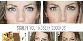 contour makeup make nose look smaller